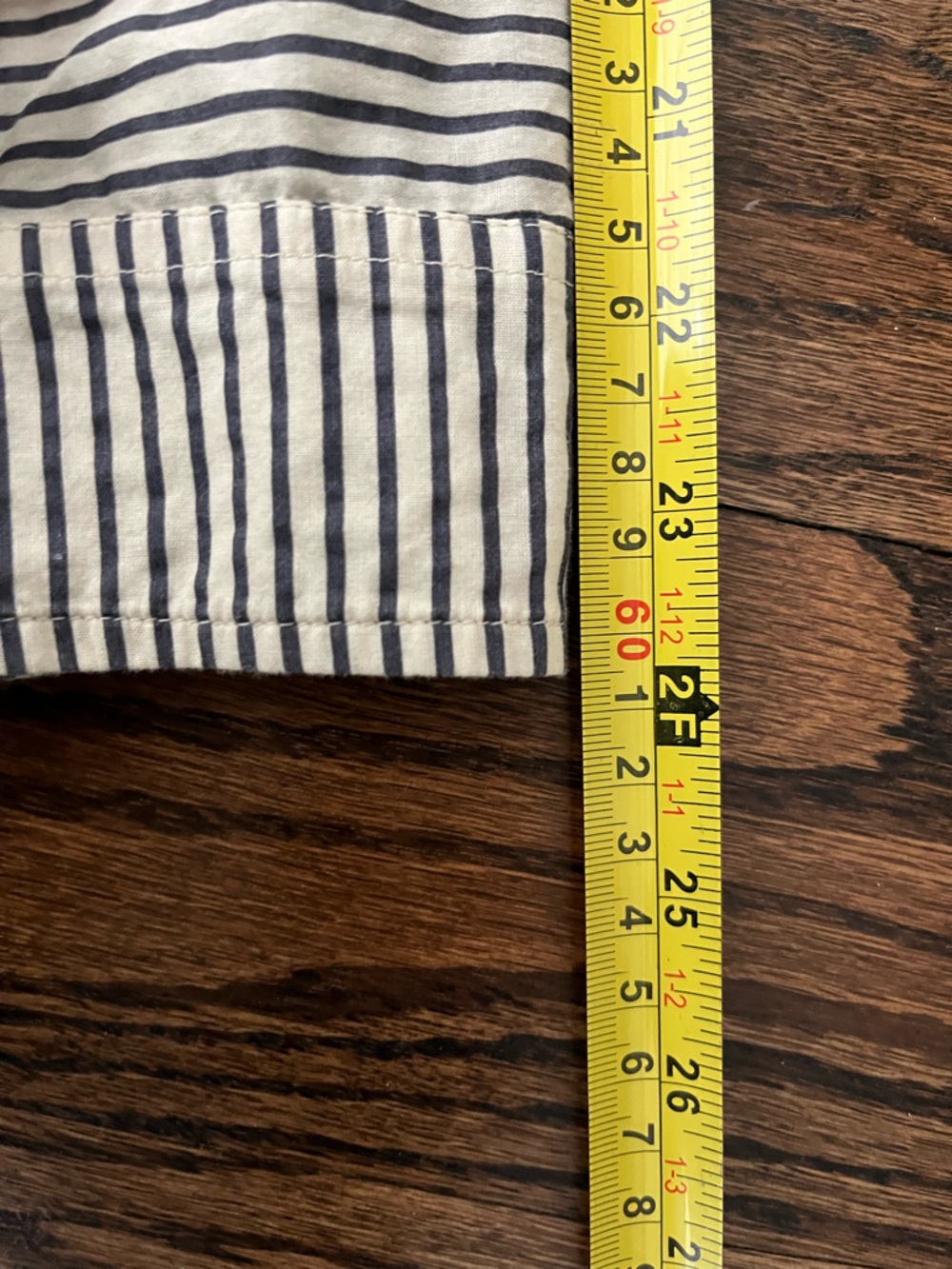 J. Crew Striped Embroidered Peasant Blouse - Navy & Ivory with Red Trim - Picture 5 of 8